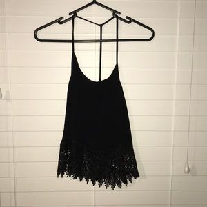 Black, flowy tank top